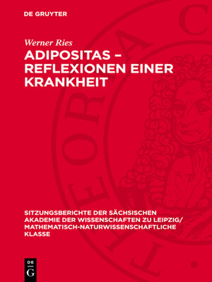 cover image of Adipositas – Reflexionen einer Krankheit